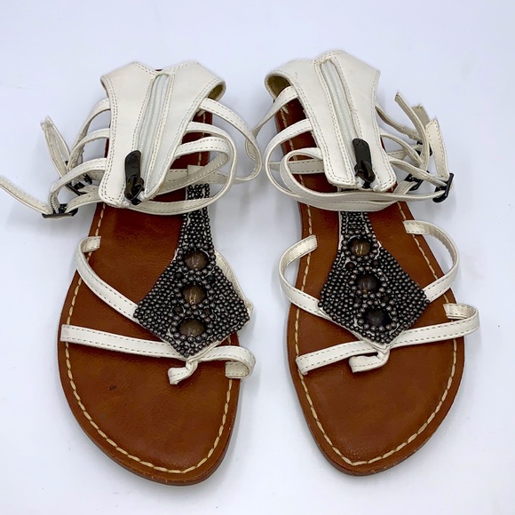 Sam Edelman for American Eagle Beaded Gladiator Sandals Size 8 - Picture 2 of 14